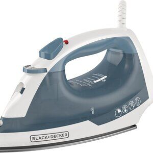 BLACK+DECKER Easy Steam Compact Iron for Clothes, Automatic Shutoff, Nonstick